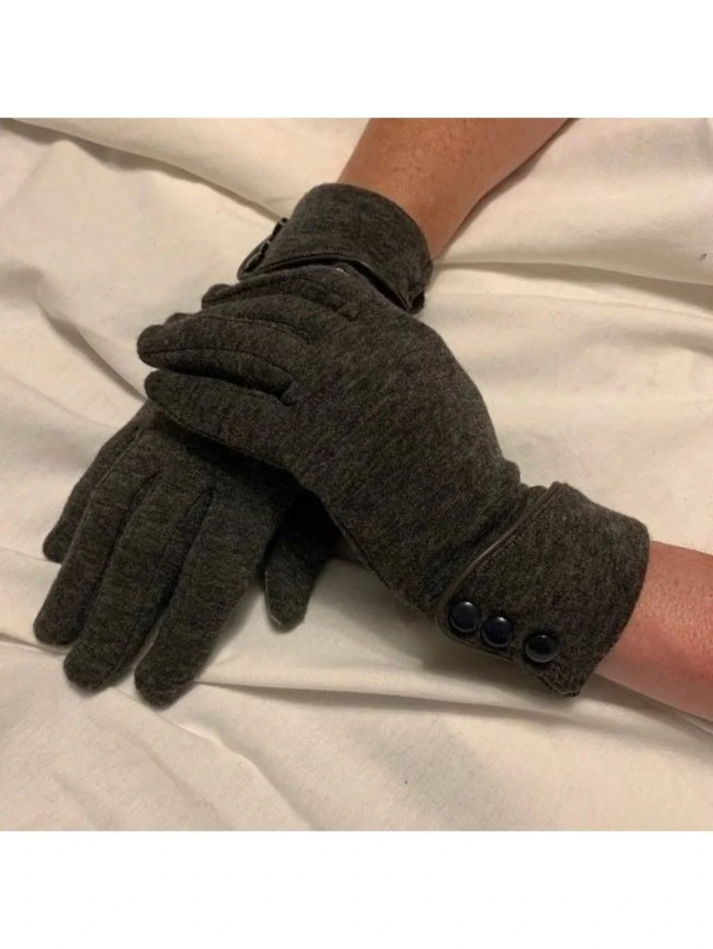 Two Sets of Typing Gloves Black & Brown